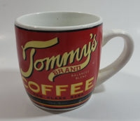 Tommy's Brand Balanced Blend Coffee Red Ceramic Coffee Mug Cup