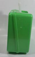 2001 Thermos Brand Warner Bros Looney Tunes Taz Tasmanian Devil Cartoon Character Bright Green Plastic Lunch Box with 10 oz. Thermos Bottle