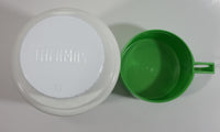 2001 Thermos Brand Warner Bros Looney Tunes Taz Tasmanian Devil Cartoon Character Bright Green Plastic Lunch Box with 10 oz. Thermos Bottle