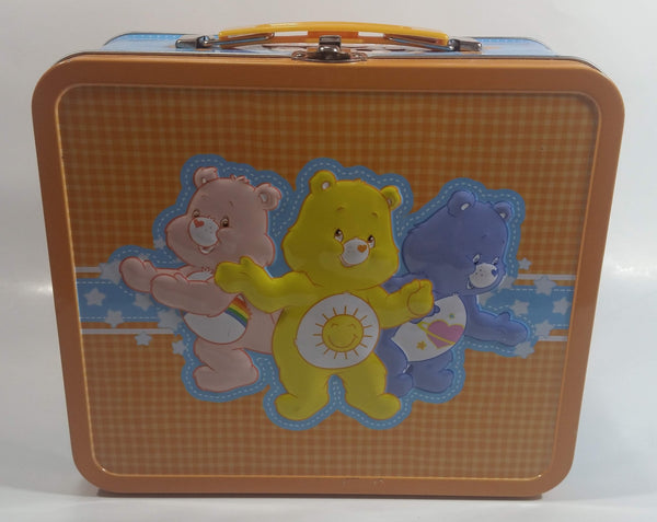 2010 Care Bears Cartoon Characters Embossed Tin Metal Lunch Box