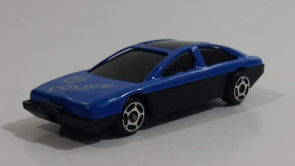 Unknown Brand Blue Police Cop "Super" Blue Die Cast Toy Car Vehicle Made in China