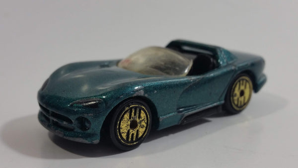 1995 Hot Wheels Gold Medal Speed Dodge Viper RT/10 Dark Metalflake Green Die Cast Toy Dream Sports Car Vehicle