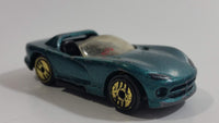 1995 Hot Wheels Gold Medal Speed Dodge Viper RT/10 Dark Metalflake Green Die Cast Toy Dream Sports Car Vehicle