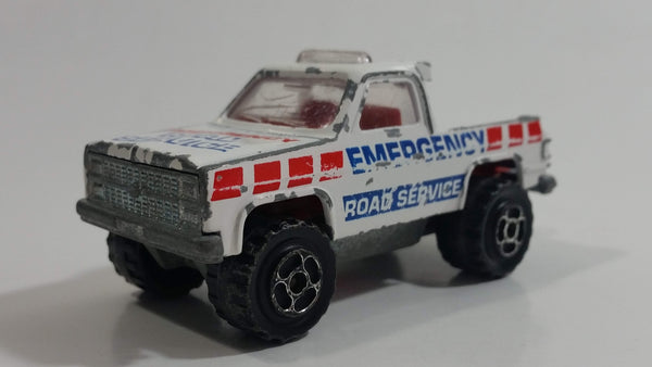 Majorette No. 228 Depanneuse Tow Truck 24HR Service  Emergency Road Service White Die Cast Toy Car Vehicle