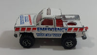 Majorette No. 228 Depanneuse Tow Truck 24HR Service  Emergency Road Service White Die Cast Toy Car Vehicle