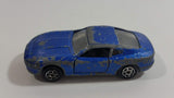 Majorette No. 229 Aston Martin DB7 Blue Die Cast Toy Car Vehicle with Opening Doors