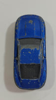 Majorette No. 229 Aston Martin DB7 Blue Die Cast Toy Car Vehicle with Opening Doors