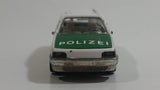 Siku No. 1076 VW Passat Variant GT Polizei Police Cop White and Green 1/55 Scale Die Cast Toy Car Rescue Emergency Vehicle with Opening Hatch Door