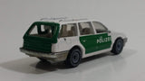 Siku No. 1076 VW Passat Variant GT Polizei Police Cop White and Green 1/55 Scale Die Cast Toy Car Rescue Emergency Vehicle with Opening Hatch Door