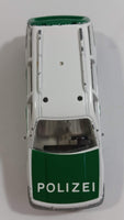 Siku No. 1076 VW Passat Variant GT Polizei Police Cop White and Green 1/55 Scale Die Cast Toy Car Rescue Emergency Vehicle with Opening Hatch Door