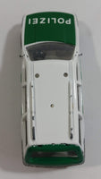 Siku No. 1076 VW Passat Variant GT Polizei Police Cop White and Green 1/55 Scale Die Cast Toy Car Rescue Emergency Vehicle with Opening Hatch Door