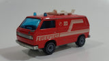 Siku Eurobuilt No. 1331 VW Transporter Van Feuerwehr 112 Fire Fighter Red 1/55 Scale Die Cast Toy Car Rescue Emergency Vehicle with Opening Hatch Door