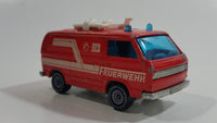 Siku Eurobuilt No. 1331 VW Transporter Van Feuerwehr 112 Fire Fighter Red 1/55 Scale Die Cast Toy Car Rescue Emergency Vehicle with Opening Hatch Door