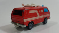 Siku Eurobuilt No. 1331 VW Transporter Van Feuerwehr 112 Fire Fighter Red 1/55 Scale Die Cast Toy Car Rescue Emergency Vehicle with Opening Hatch Door