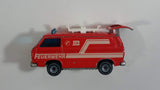 Siku Eurobuilt No. 1331 VW Transporter Van Feuerwehr 112 Fire Fighter Red 1/55 Scale Die Cast Toy Car Rescue Emergency Vehicle with Opening Hatch Door