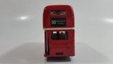 Welly No. 99930 London Double Decker Bus EDF Energy BGM 2019 see you in London! Red Pullback Friction Motorized Die Cast Toy Car Vehicle - Missing a Tire