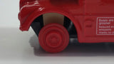 Welly No. 99930 London Double Decker Bus EDF Energy BGM 2019 see you in London! Red Pullback Friction Motorized Die Cast Toy Car Vehicle - Missing a Tire