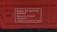 Welly No. 99930 London Double Decker Bus EDF Energy BGM 2019 see you in London! Red Pullback Friction Motorized Die Cast Toy Car Vehicle - Missing a Tire