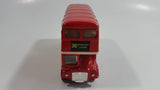 Welly No. 99930 London Double Decker Bus EDF Energy BGM 2019 see you in London! Red Pullback Friction Motorized Die Cast Toy Car Vehicle - Missing a Tire