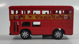 London Double Decker Bus I Heart Canada Red Pullback Friction Motorized Die Cast Toy Car Vehicle