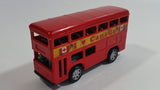 London Double Decker Bus I Heart Canada Red Pullback Friction Motorized Die Cast Toy Car Vehicle