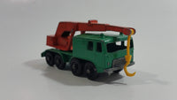 Vintage 1965 Matchbox Series Lesney Products 8 Wheel Crane Truck No. 30 Green Die Cast Toy Car Vehicle Made in England