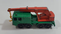 Vintage 1965 Matchbox Series Lesney Products 8 Wheel Crane Truck No. 30 Green Die Cast Toy Car Vehicle Made in England