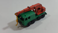 Vintage 1965 Matchbox Series Lesney Products 8 Wheel Crane Truck No. 30 Green Die Cast Toy Car Vehicle Made in England