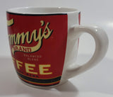 Tommy's Brand Balanced Blend Coffee Red Ceramic Coffee Mug Cup