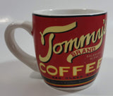 Tommy's Brand Balanced Blend Coffee Red Ceramic Coffee Mug Cup