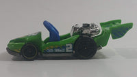 2014 Hot Wheels Race Track Aces Let's Go Bright Green Die Cast Toy Car Go Kart Vehicle