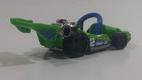 2014 Hot Wheels Race Track Aces Let's Go Bright Green Die Cast Toy Car Go Kart Vehicle