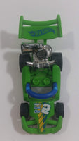 2014 Hot Wheels Race Track Aces Let's Go Bright Green Die Cast Toy Car Go Kart Vehicle