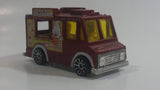 2009 Hot Wheels HW City Works Good Humor Truck "Mike McCone's Ice Cream" Dark Red Catering Food Truck Die Cast Toy Car Vehicle