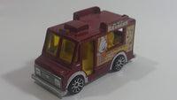 2009 Hot Wheels HW City Works Good Humor Truck "Mike McCone's Ice Cream" Dark Red Catering Food Truck Die Cast Toy Car Vehicle