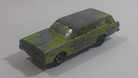 Vintage 1971 Lesney Products Matchbox Superfast No. 55 & No. 73 Mercury Commuter Station Wagon Lime Green Die Cast Toy Car Vehicle