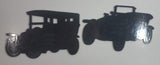 Retro 1968 Invicta Plastic Antique Classic Car Wall Decor 1909 Rolls Royce Silver Ghost & 1906 Renault