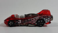 2001 Hot Wheels Power Rocket Clear Red Die Cast Toy Fantasy Race Car Vehicle