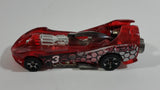 2001 Hot Wheels Power Rocket Clear Red Die Cast Toy Fantasy Race Car Vehicle