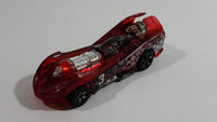 2001 Hot Wheels Power Rocket Clear Red Die Cast Toy Fantasy Race Car Vehicle