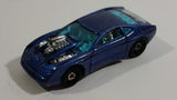 2002 Hot Wheels First Editions Overbored 454 Metalflake Dark Blue Die Cast Toy Car Vehicle