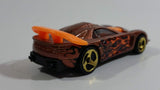 2003 Hot Wheels Flamin' Hot Wheels Callaway C7 Metalflake Copper Die Cast Toy Car Vehicle