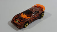 2003 Hot Wheels Flamin' Hot Wheels Callaway C7 Metalflake Copper Die Cast Toy Car Vehicle