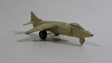 Unknown Brand Military Fighter Jet Light Brown Die Cast Toy Airplane Vehicle