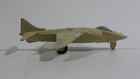 Unknown Brand Military Fighter Jet Light Brown Die Cast Toy Airplane Vehicle