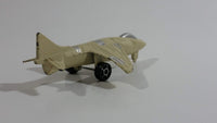 Unknown Brand Military Fighter Jet Light Brown Die Cast Toy Airplane Vehicle