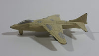 Unknown Brand Military Fighter Jet Light Brown Die Cast Toy Airplane Vehicle