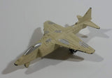 Unknown Brand Military Fighter Jet Light Brown Die Cast Toy Airplane Vehicle