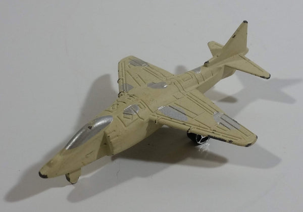 Unknown Brand Military Fighter Jet Light Brown Die Cast Toy Airplane Vehicle