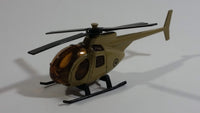 Unknown Brand Military Helicopter Brown Die Cast Toy Aircraft Vehicle